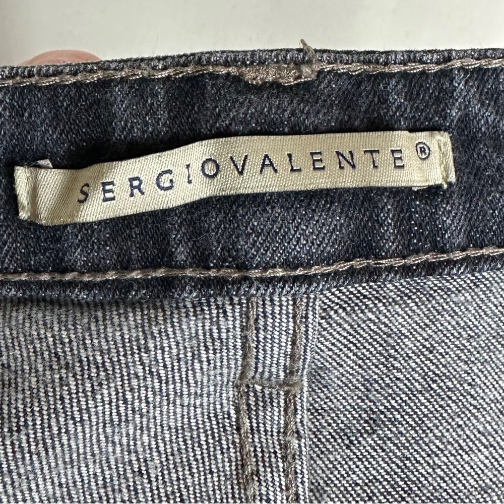 Sergio Valente Gray Bootcut Boot Embroidered Back… - image 7